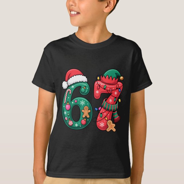 T-shirt 6 7 Christmas Duo Meme Outfit For Funny Holiday Hu (Devant)