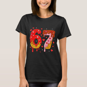 T-shirt 6 7 Cream Drip Six Seven Meme Saint-Valentin Homme