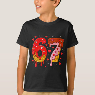 T-shirt 6 7 Cream Drip Six Seven Mème Saint-Valentin Homme