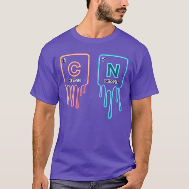 T-shirt 6 7 Drôle Professeur de Chimie Sciences Tableau Pé (Devant)