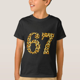 T-shirt 6-7 Mème Léopard Guépard Cool Six-sept 