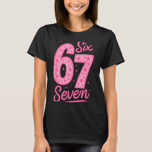 T-shirt 6 7 Numéro 67 Nk Six Sept Mème Argot Femmes Filles