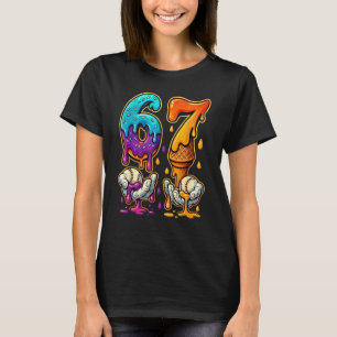 T-shirt 6 7 Six Seven Baseball Drip Gen Z Alpha Meme Argot