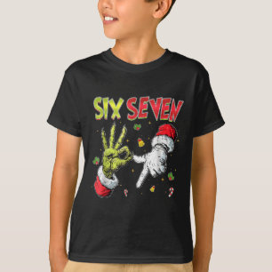 T-shirt 6 7 Six Seven Main Génération Z Alpha Meme Argot N