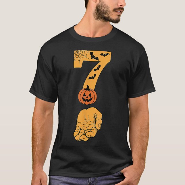 T-shirt 6 7 Six Seven Mème Avec Main Toile D'araignée Hall (Devant)