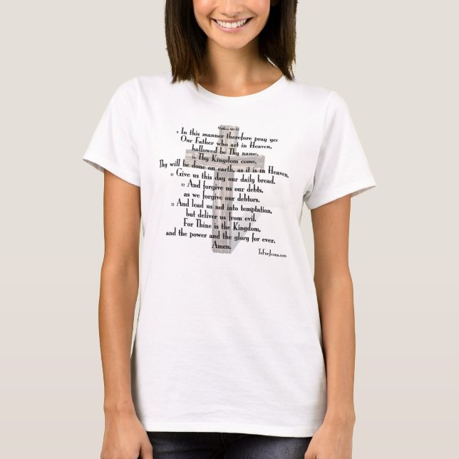 T-SHIRT 6:9 DE MATTHEW - 13 PRAYER DU SEIGNEUR (Devant)