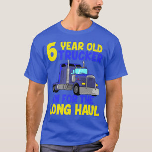 T-shirt 6 Anniversaire Camion Camion Enfants Camionneur Ga