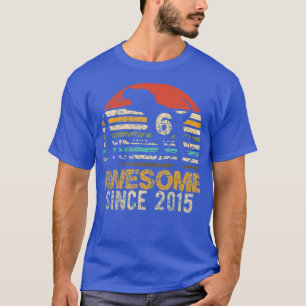 T-shirt 6 Anniversaire Dinosaur 6 Anniversaire Garçon Enf