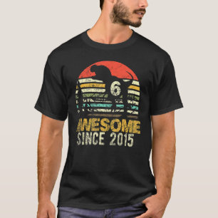 T-shirt 6 Anniversaire Dinosaur 6 Anniversaire Garçon Enfa