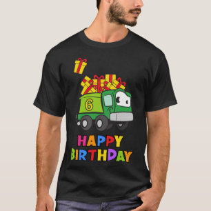 T-shirt 6 ans 6e anniversaire Camion drôle vêtements de yo