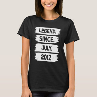 T-shirt 6 Ans 6e Anniversaire Hommes Légende depuis le 2 j