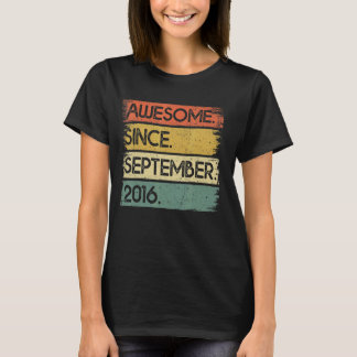 T-shirt 6 Ans Awesome depuis Septembre 2016 6e Birt