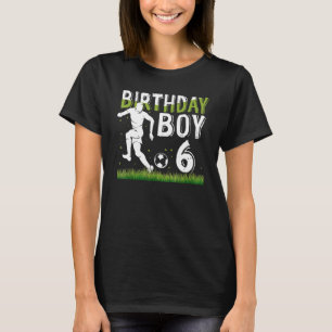 T-shirt 6 Ans Football Anniversaire Thème 6ème Pour B
