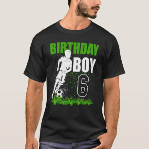 T-shirt 6 Ans Football Anniversaire Thème 6ème Pour B