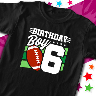 T-shirt 6 Ans Football Party Thème 6ème anniversaire garço