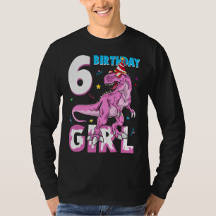 T-shirt 6 Ans Gifts Party 6e anniversaire fille Ado dino