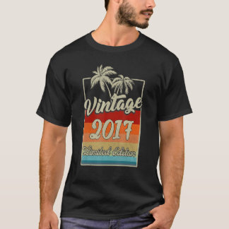 T-shirt 6 ans Vintage 2017 6e anniversaire Rétro