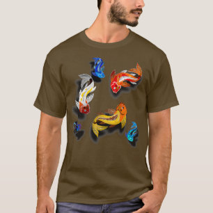 T-shirt 6 Carpes colorées Koi
