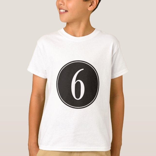 T-shirt #6 Cercle noir (Devant)