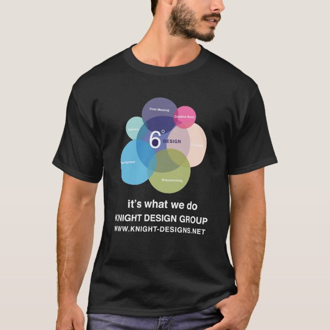T-shirt 6 degrés de conception (Devant)