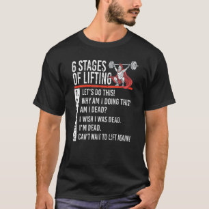 T-shirt 6 Étapes de levage pour Powerlifter & Bodybuilder