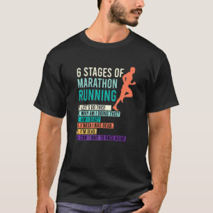 T-shirt 6 Étapes De Marathon Coureur Dire Coureurs Drôle