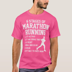 T-shirt 6 Étapes Du Marathon Coureur Drôle