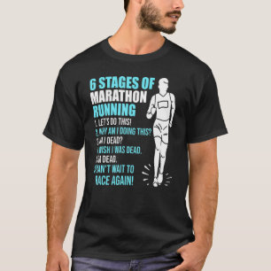 T-shirt 6 Étapes du Marathon Courir pour les coureurs 6