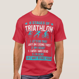 T-shirt 6 Étapes du triathlon