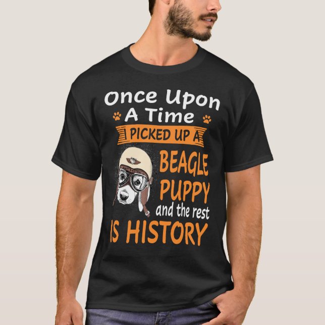 T-shirt 6 Il était une fois - chiot Beagle (Devant)