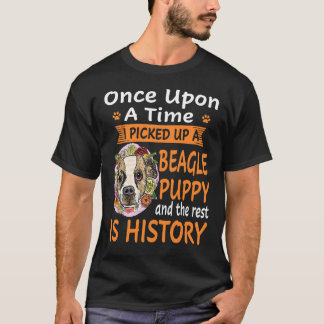 T-shirt 6 Il était une fois  chiot Beagle