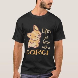 T-shirt 6 La vie est juste meilleure avec un Corgi