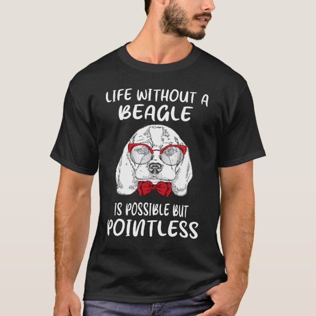 T-shirt 6 La vie sans un beagle (Devant)