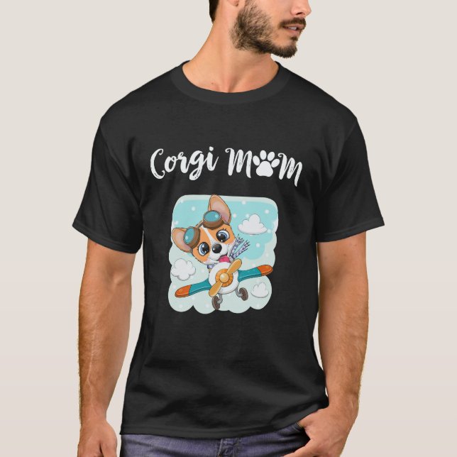 T-shirt 6 Maman Corgi Corgi (Devant)