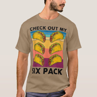 T-shirt 6 Pack Fitness Taco Gym Funny Meican Amateurs de n