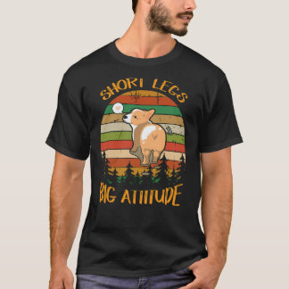 T-shirt 6 Pattes Courtes Grande Attitude Mignon Corgi