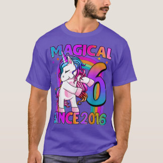 T-shirt 6 Years Old Unicorn Flossing