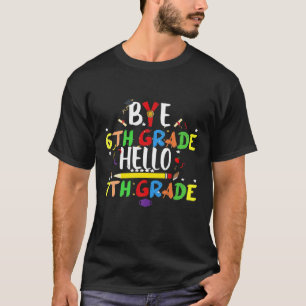 T-shirt 6E Année Bonjour Enfants Enseignant Hot été