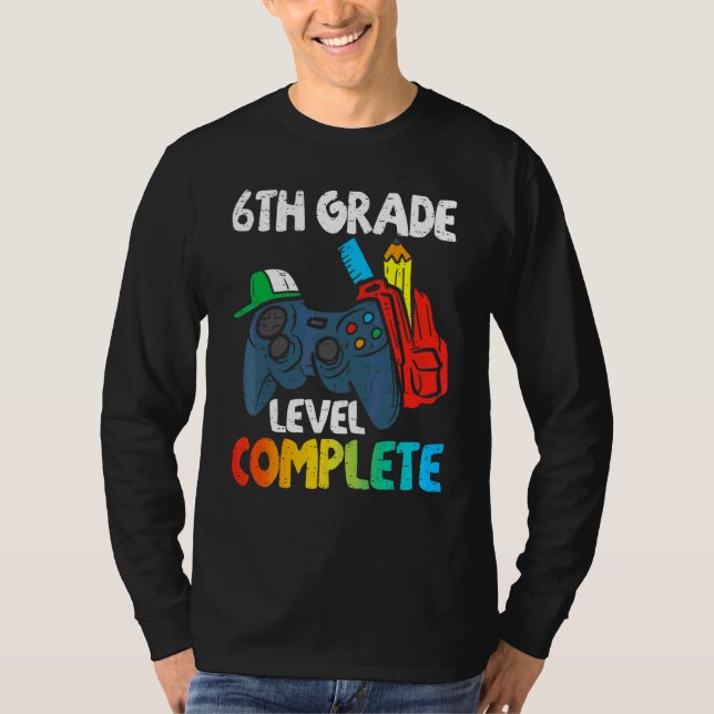 T-shirt 6e année Complète Dernière journée de l'école Grad (Devant)