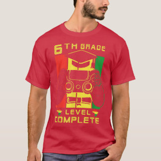 T-shirt 6e année Niveau Complet Graduation Jeux Vidéo Ju