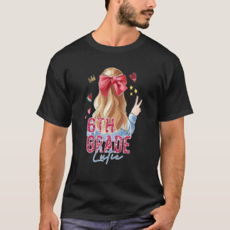 T-shirt 6e Année Retour À L'École Tenue Pour Filles Équipe