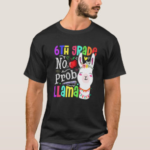 T-shirt 6e année sans problème lama professeur élève premi