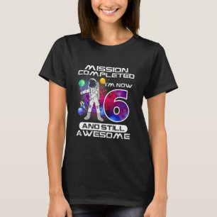 T-shirt 6e anniversaire astronaute espace 6 ans Anniversai