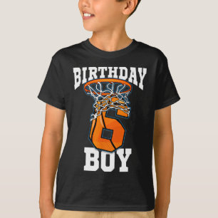 T-shirt 6e anniversaire Basketball Boy 6 ans Basketball