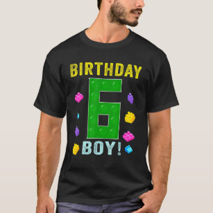 T-shirt 6e anniversaire Six 6 ans Bâtiment Boys K