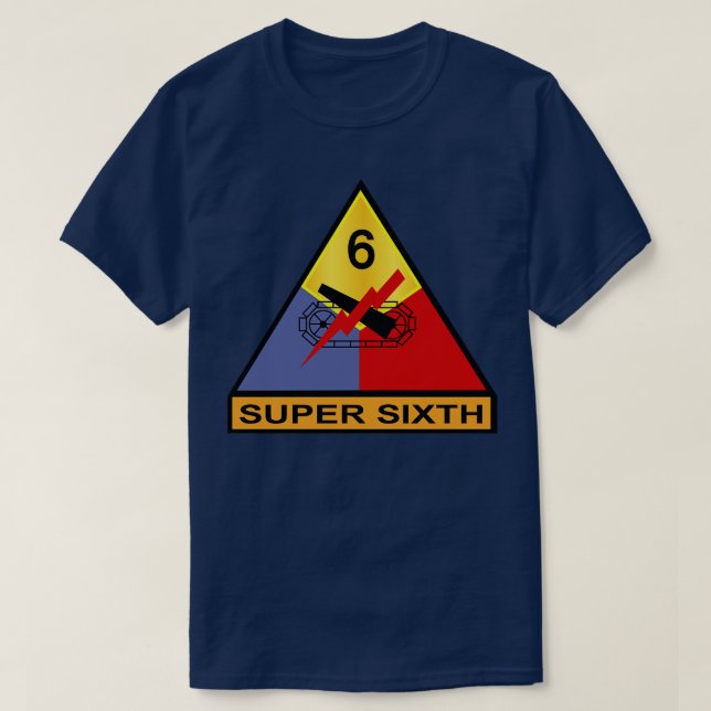 T-shirt 6e division blindée Super sixième (Design devant)