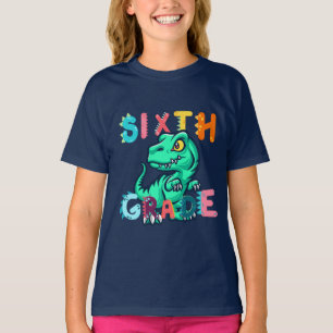 T-shirt 6e GRADE Dino Squad garçons filles professeur Reto