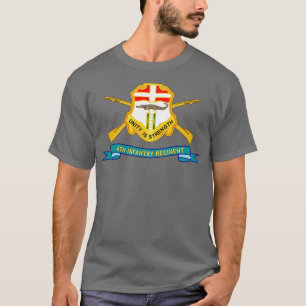T-shirt 6e Régiment d'infanterie DUI w Br Ribbon X