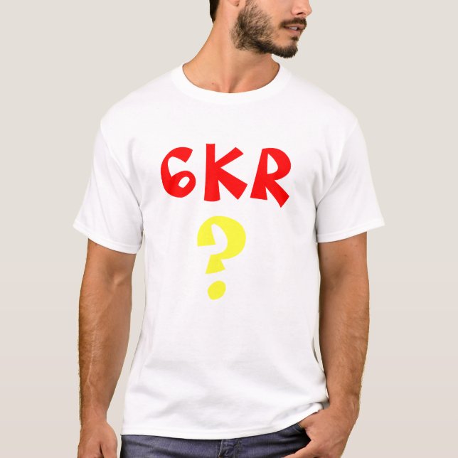 T-shirt 6KR mystère T (Devant)