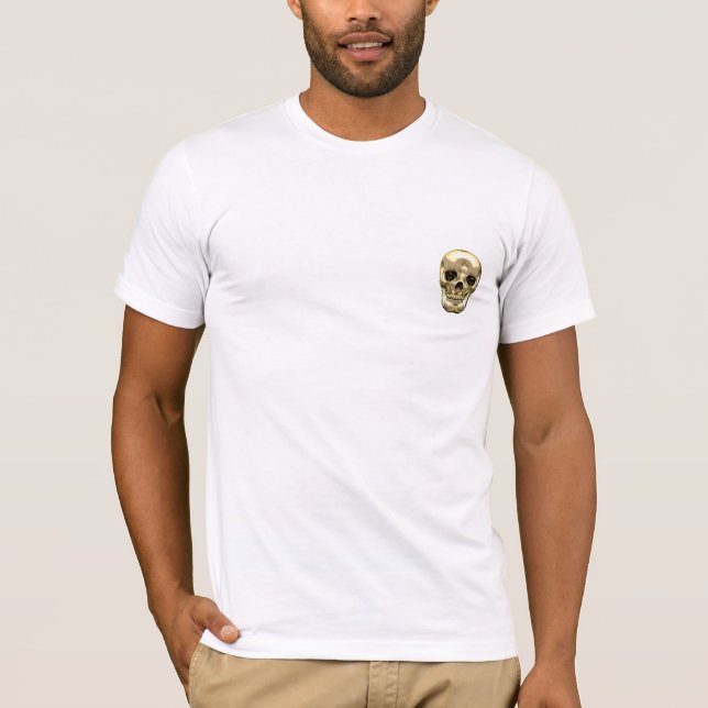 T-shirt [700] Crâne humain doré (Devant)